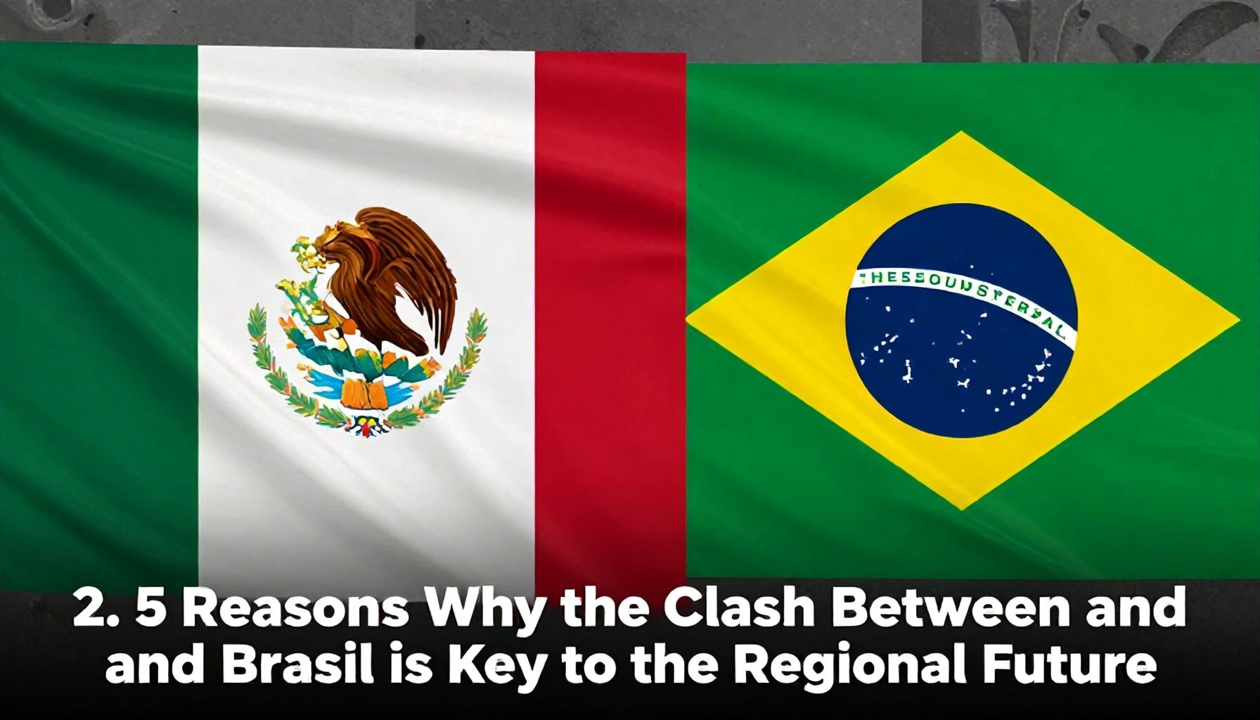 2. 5 Razones por las que el choque entre México y Brasil es clave para el futuro regional*