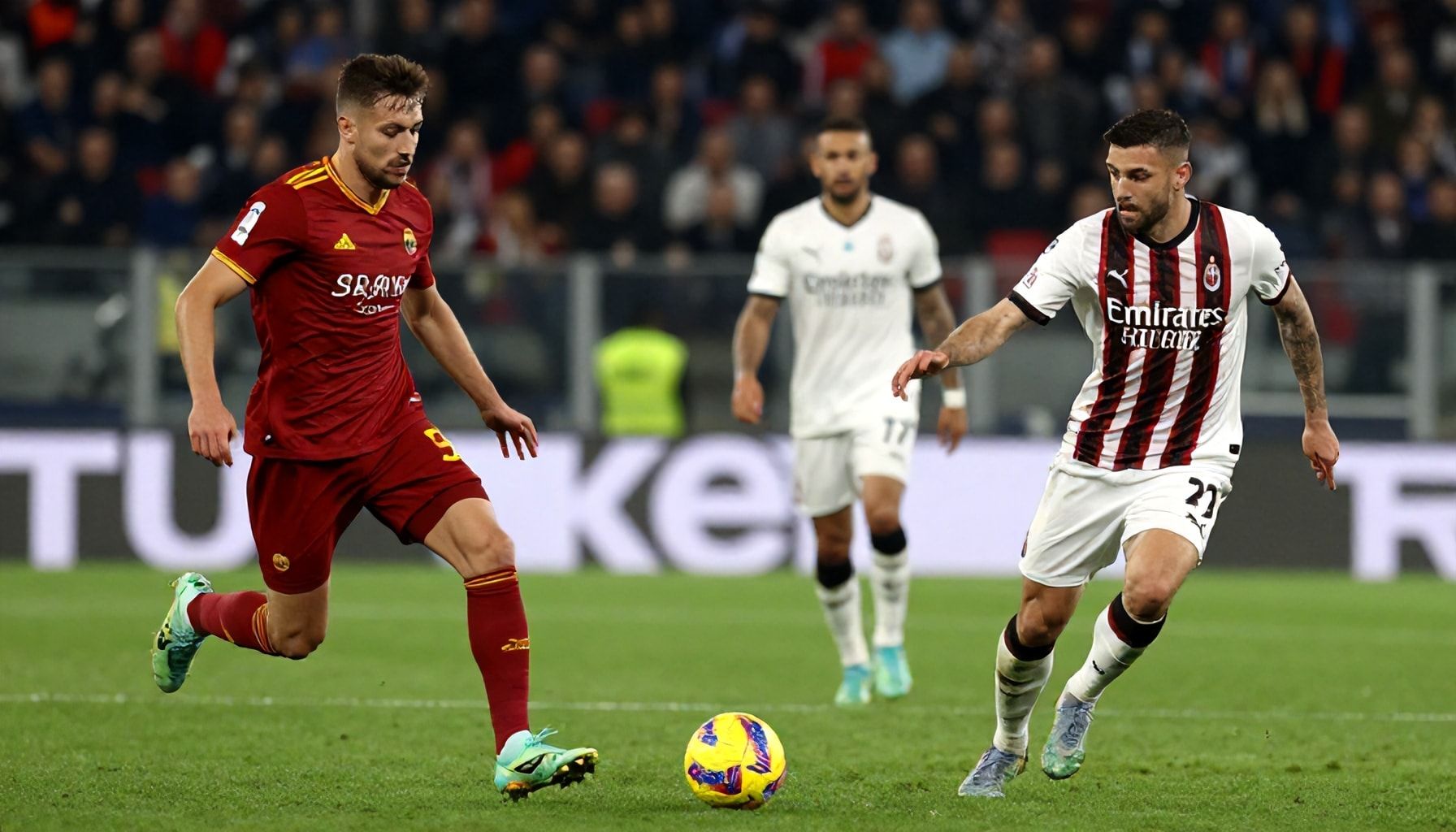 5 claves tácticas que definirán el resultado entre Roma y AC Milan*