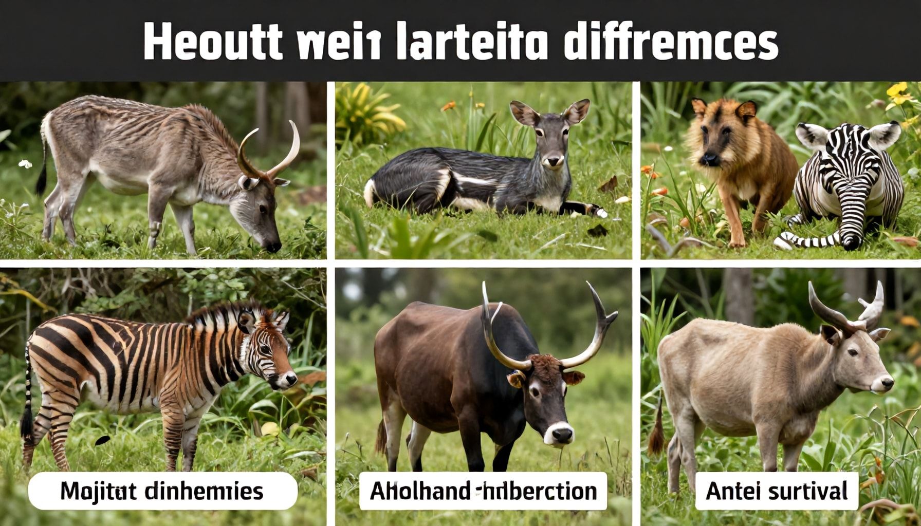 5 diferencias clave en hábitat que explican su supervivencia*