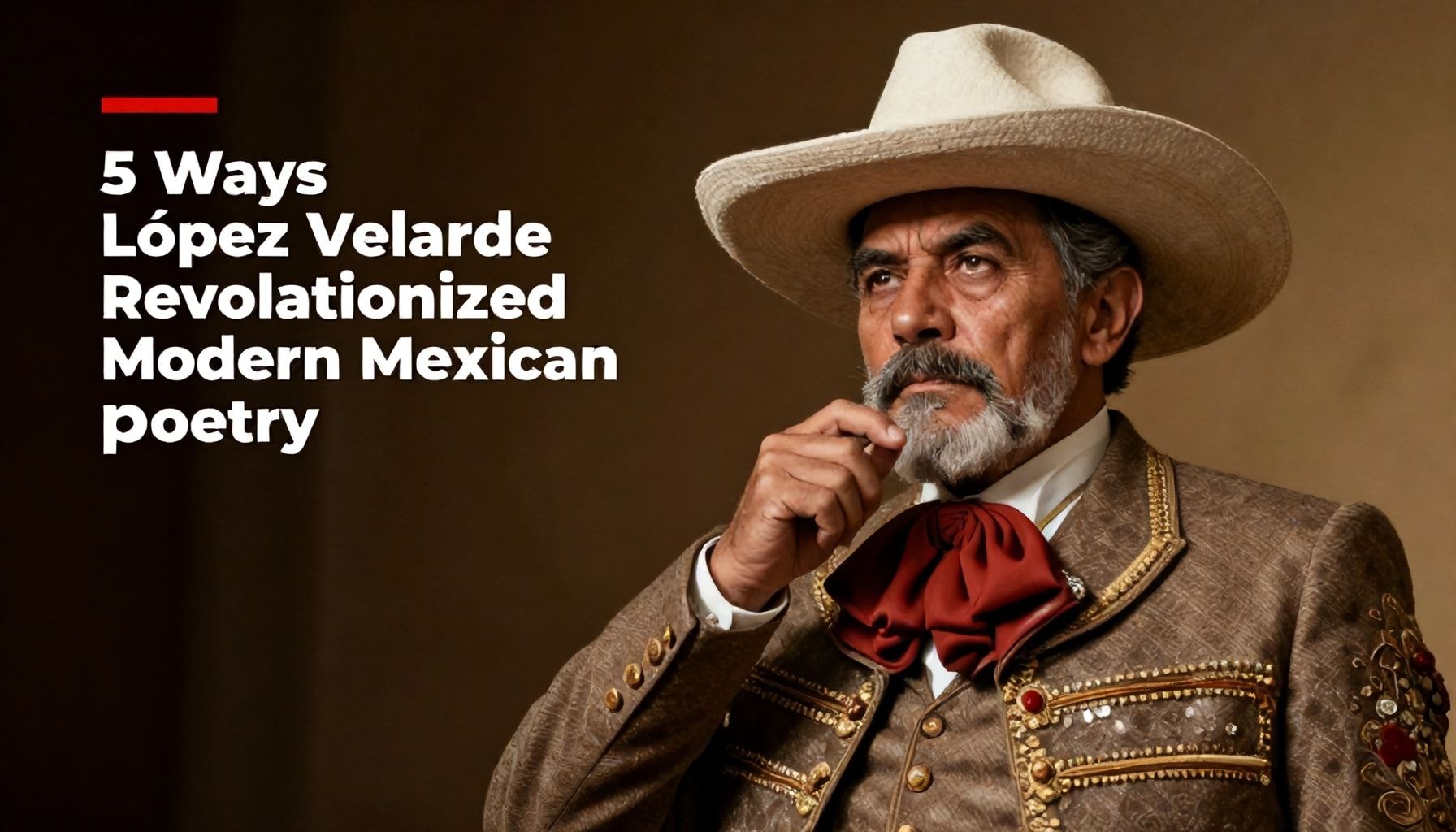 5 formas en que López Velarde revolucionó la poesía moderna mexicana*