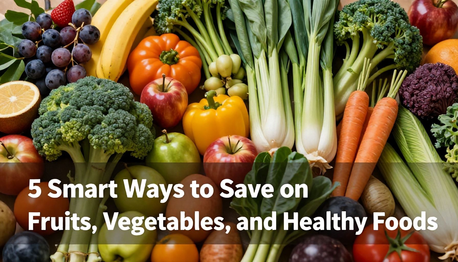 5 formas inteligentes de ahorrar en frutas, verduras y alimentos saludables*