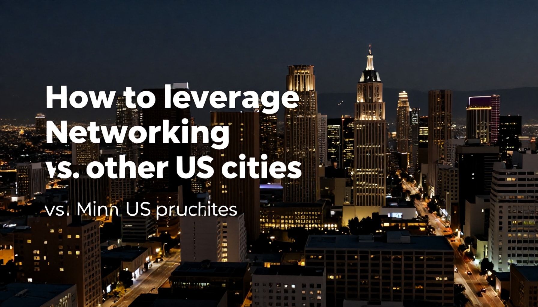 Cómo aprovechar las redes de contactos en LA vs. otras ciudades estadounidenses*