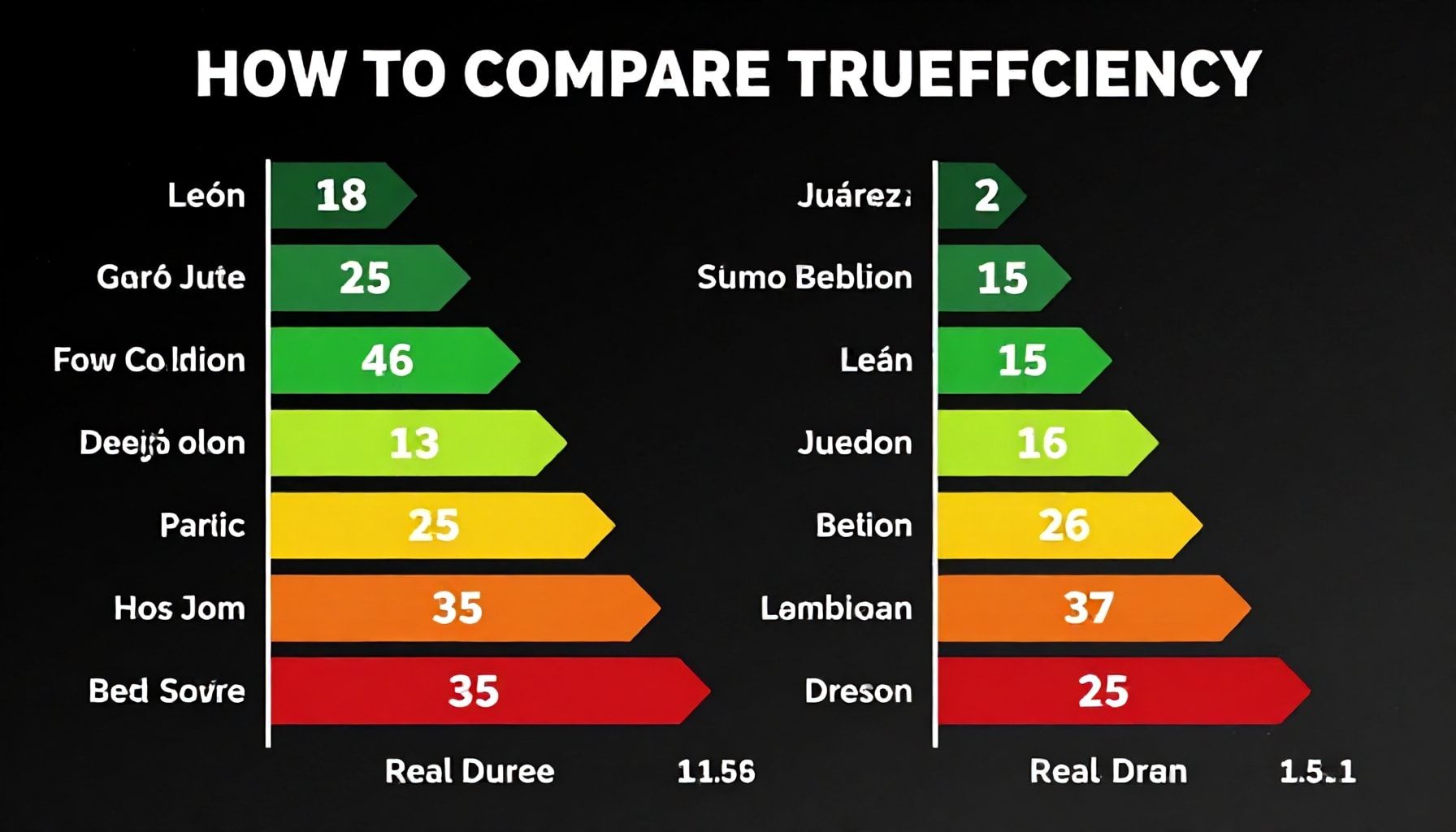 Cómo comparar la eficiencia de León y Juárez en datos reales*