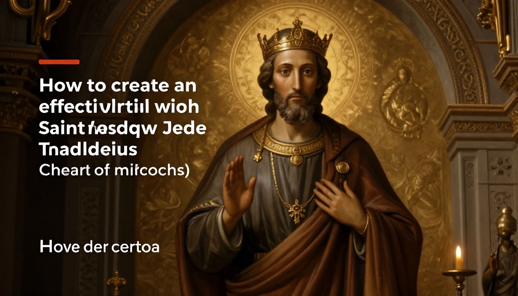 Cómo crear un ritual efectivo con San Judas Tadeo para atraer milagros*