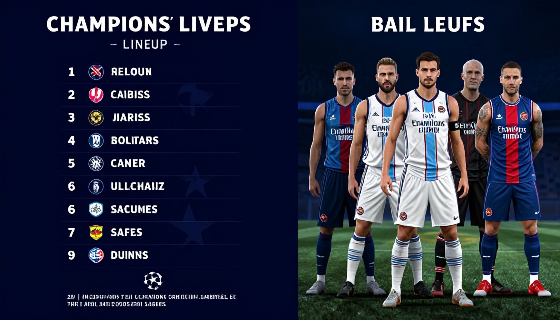 Cómo las alineaciones de ambos equipos revelan su estrategia en la Champions*