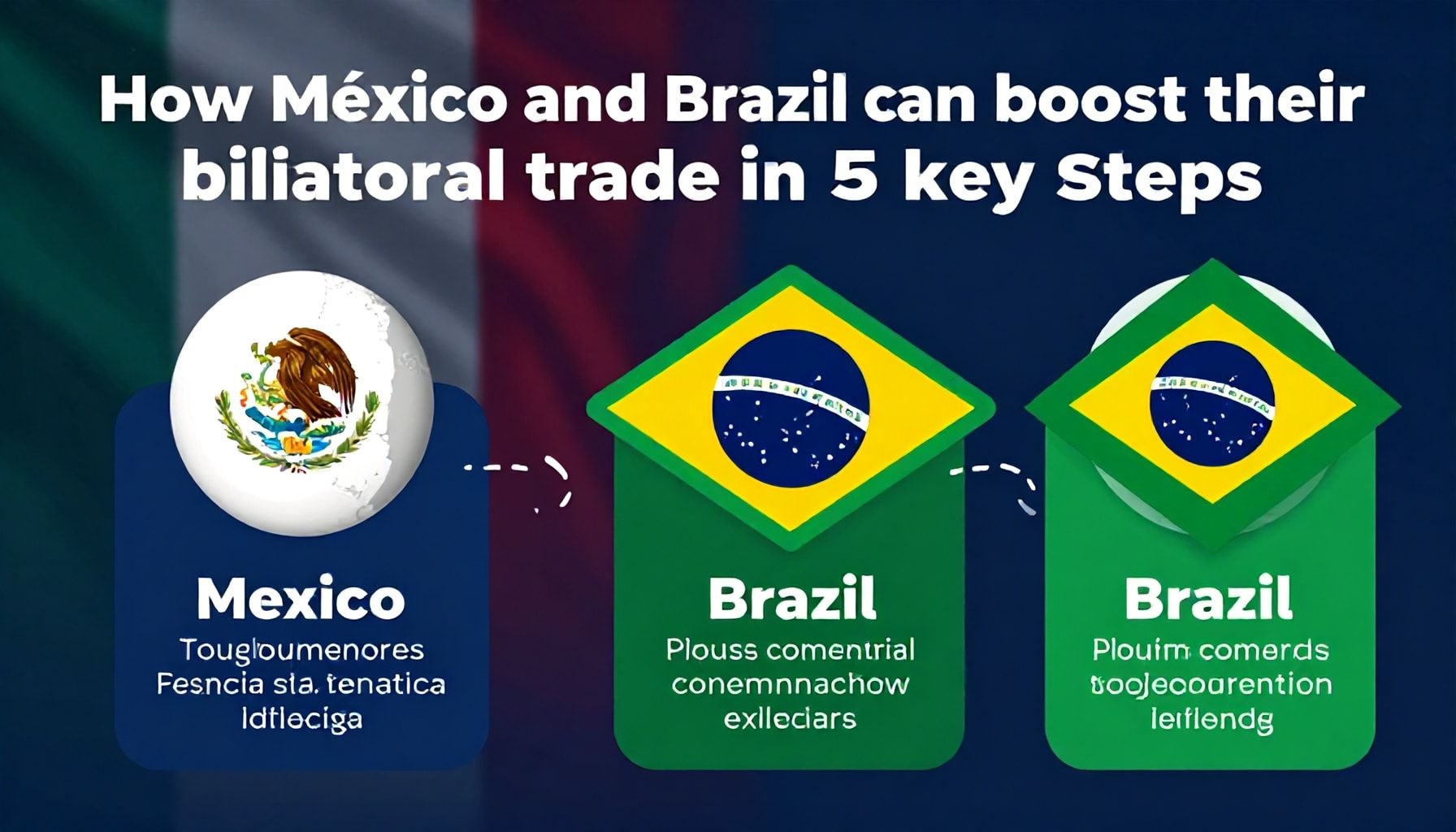 Cómo México y Brasil pueden potenciar su comercio bilateral en 5 pasos clave*