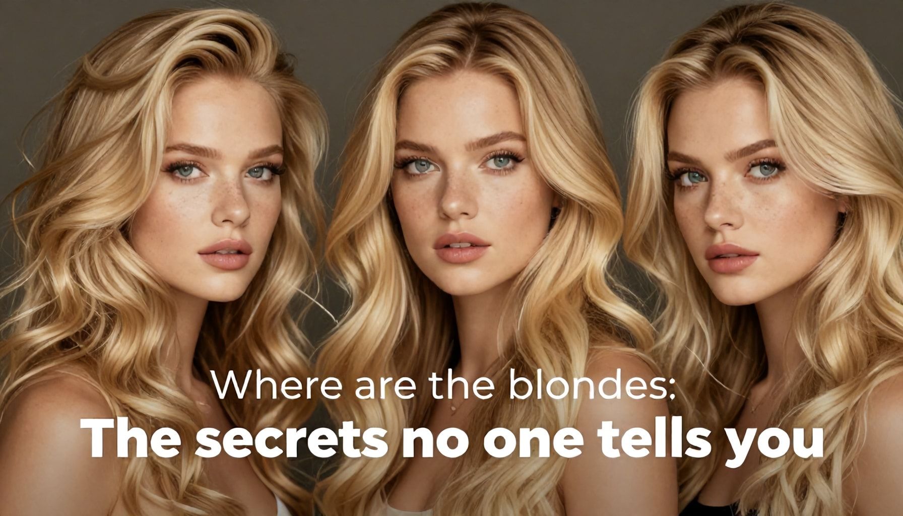 Dónde están las rubias: los secretos que nadie te cuenta*