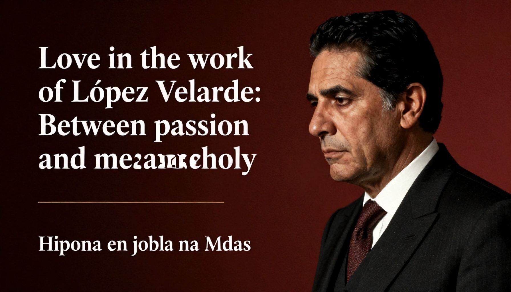 El amor en la obra de López Velarde: entre la pasión y la melancolía*