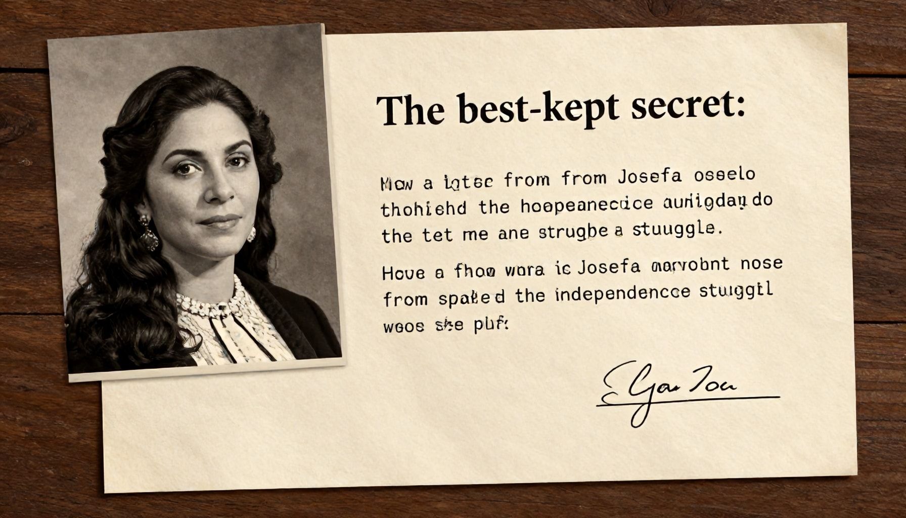 El secreto mejor guardado: Cómo una carta de Josefa desencadenó la lucha independentista*