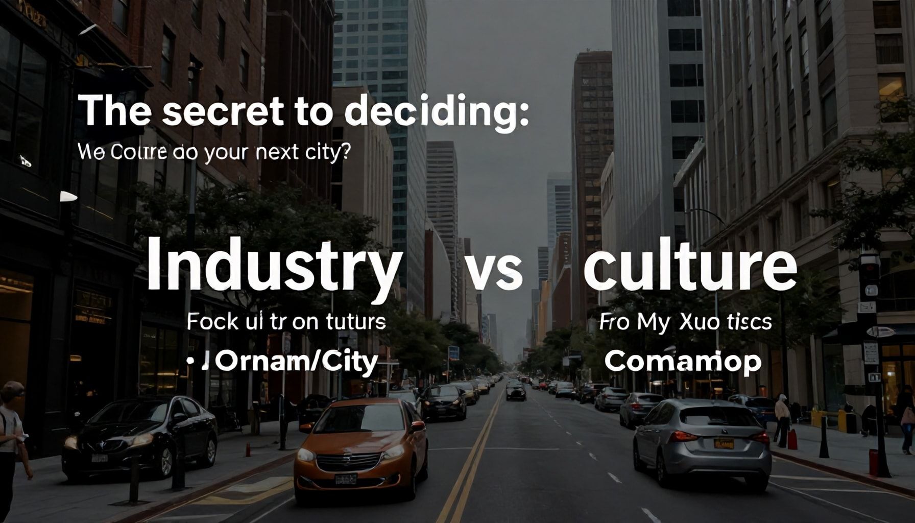 El secreto para decidir: ¿Industria vs cultura en tu próxima ciudad?*
