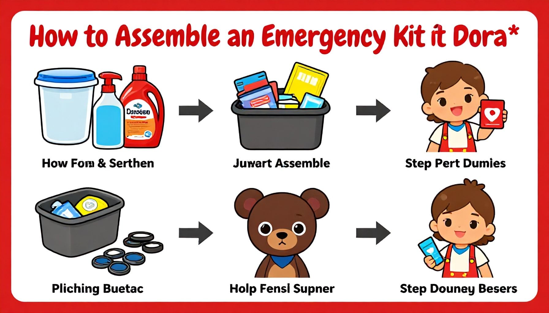 Guía paso a paso: Cómo armar un kit de emergencia para Dora*