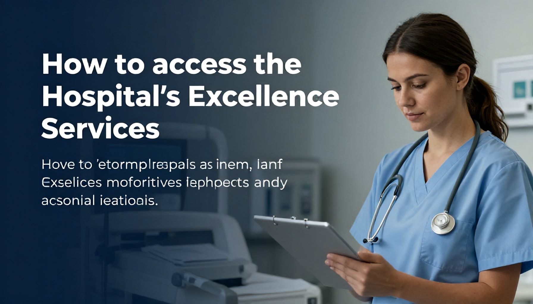 Guía práctica: Cómo acceder a los servicios de excelencia del hospital*