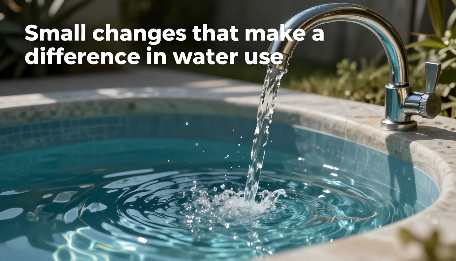 Guía rápida: Pequeños cambios que marcan la diferencia en el uso del agua*