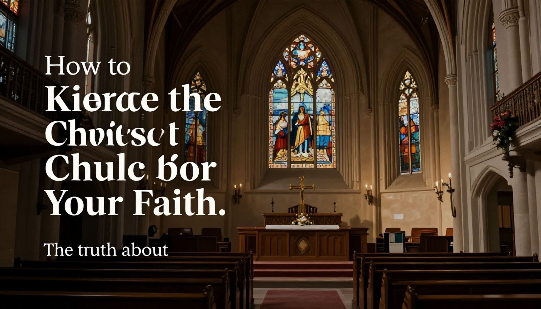 La verdad sobre cómo elegir la iglesia perfecta para tu fe*