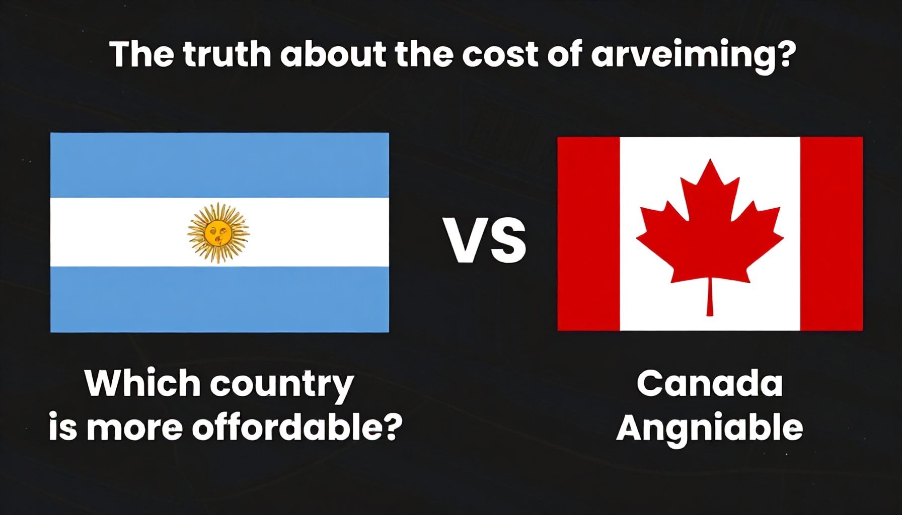 La verdad sobre el costo de vida en Argentina vs. Canadá: ¿Qué país es más asequible?*