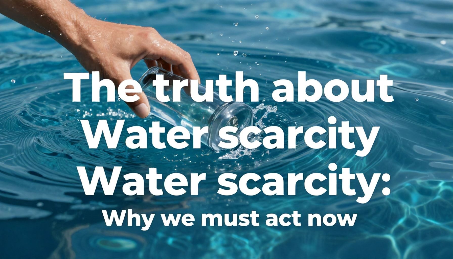 La verdad sobre la escasez de agua: Por qué debemos actuar ahora*