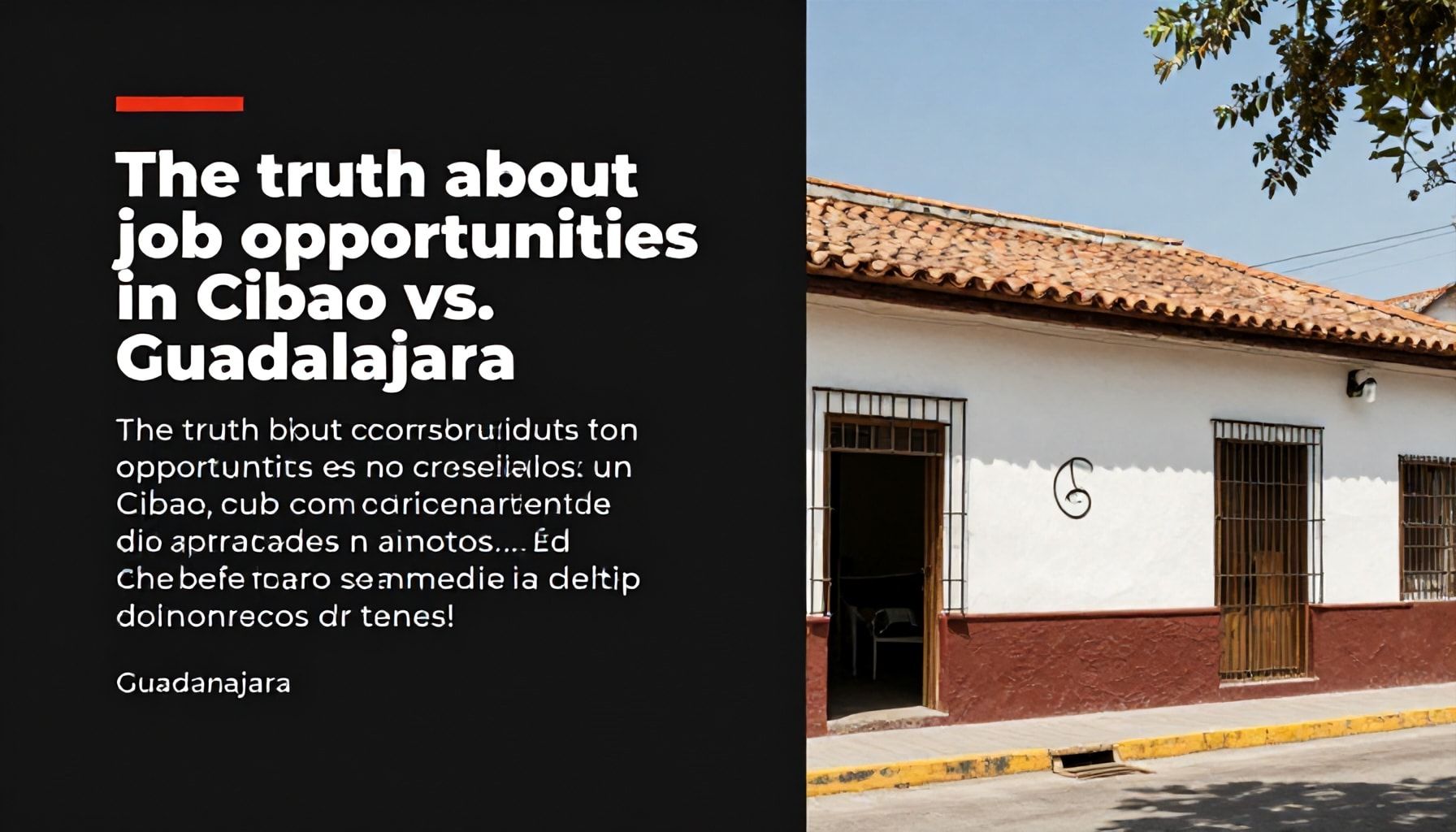 La verdad sobre las oportunidades laborales en Cibao vs. Guadalajara*