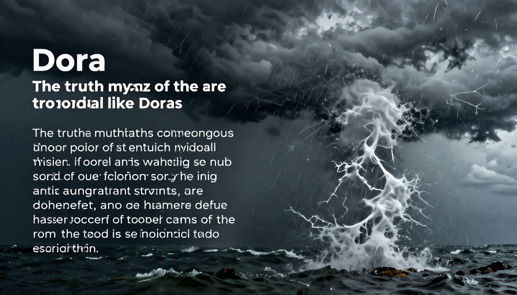 La verdad sobre los mitos comunes de las tormentas tropicales como Dora*