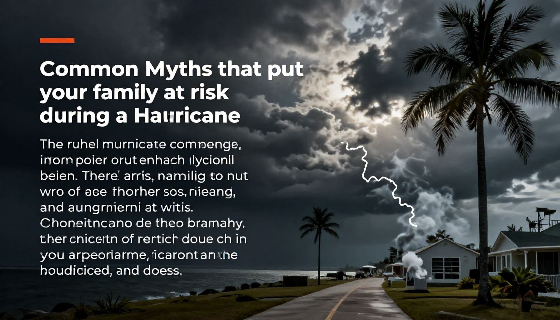 La verdad sobre los mitos comunes que ponen en riesgo tu familia durante un huracán*