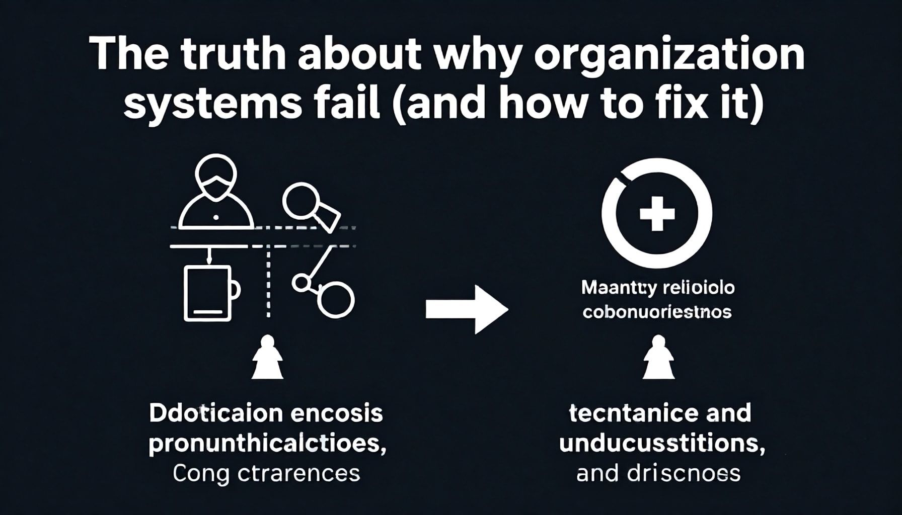 La verdad sobre por qué fallan los sistemas de organización (y cómo solucionarlo)*