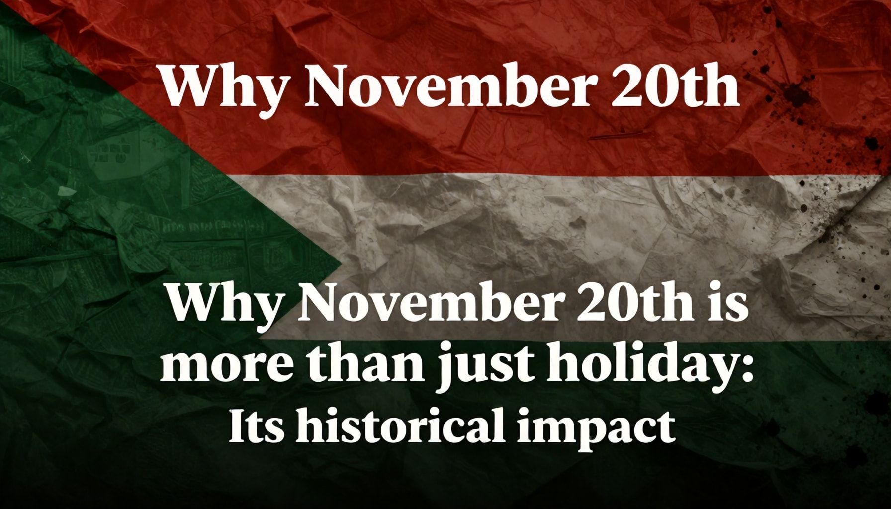 Por qué el 20 de noviembre es más que un día festivo: Su impacto histórico*