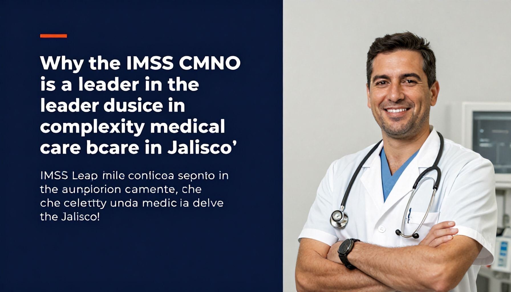 Por qué el CMNO IMSS es líder en atención médica de alta complejidad en Jalisco*