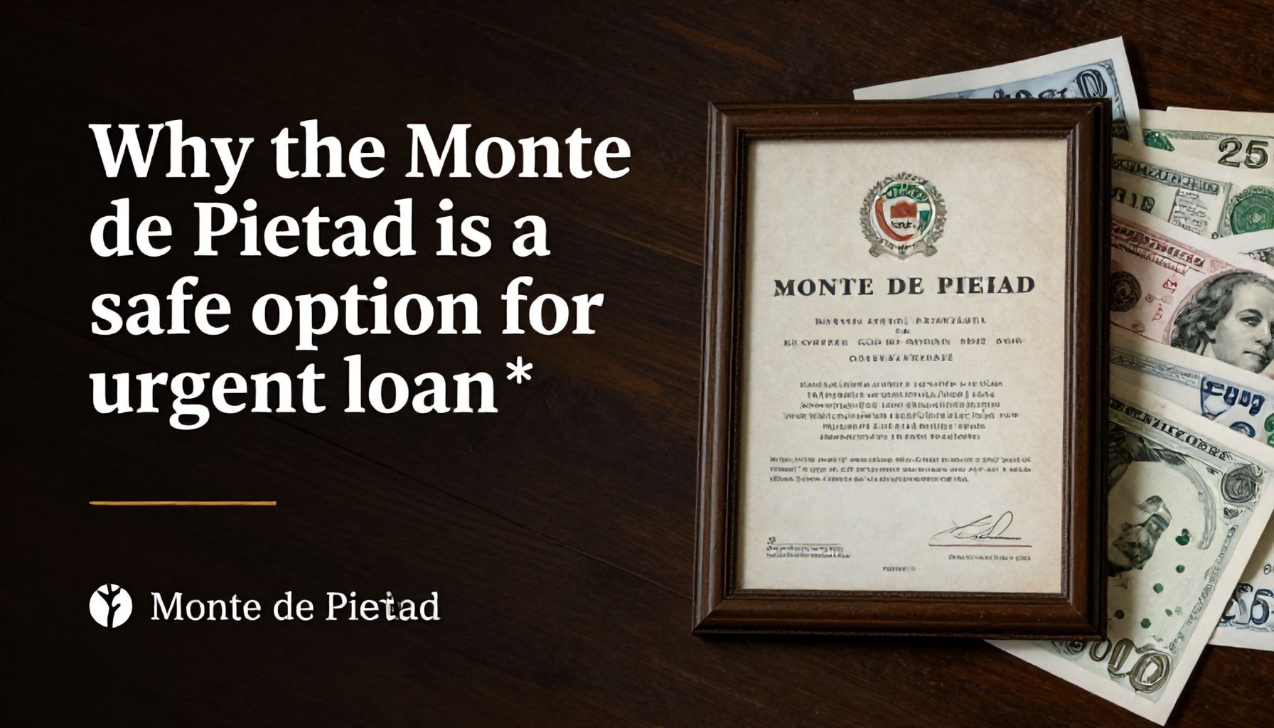 Por qué el Monte de Piedad es una opción segura para préstamos urgentes*