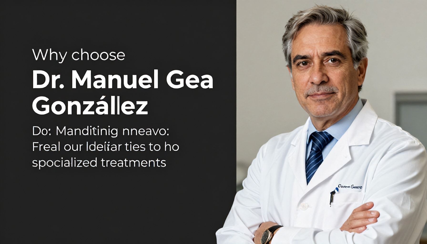 Por qué elegir el Dr. Manuel Gea González para tratamientos especializados*