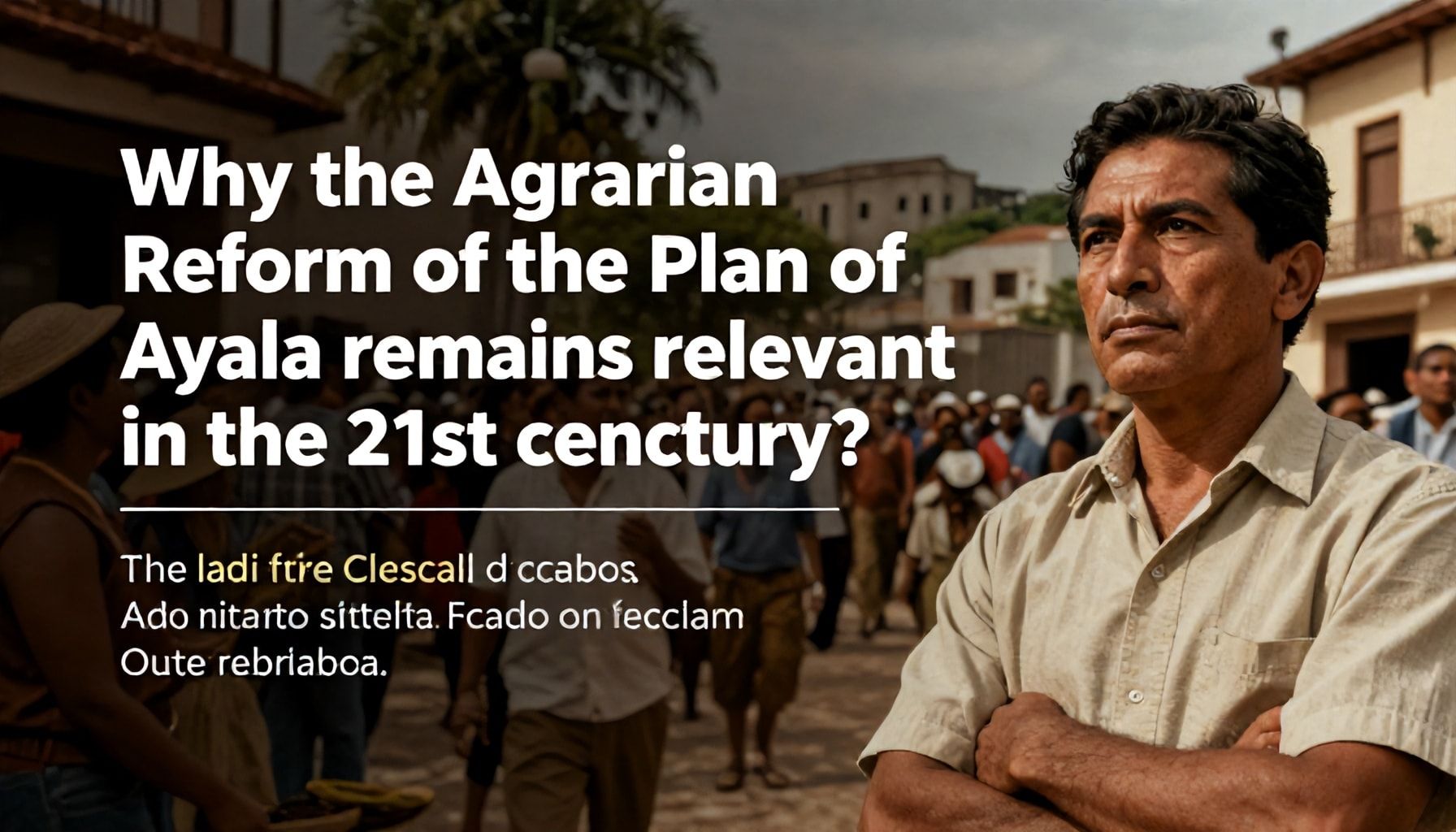 Por qué la reforma agraria del Plan de Ayala sigue siendo relevante en el siglo XXI*