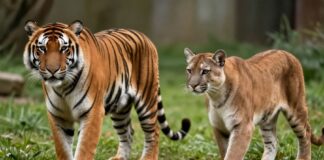 Descubre las diferencias clave entre tigres y pumas: fuerza, hábitat y comportamiento