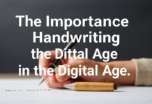 La Importancia de la Escritura a Mano en la Era Digital The Importance of Handwriting in the Digital Age