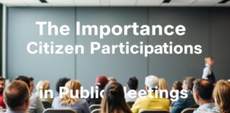 La Importancia de la Participación Ciudadana en las Reuniones Públicas The Importance of Citizen Participation in Public Meetings