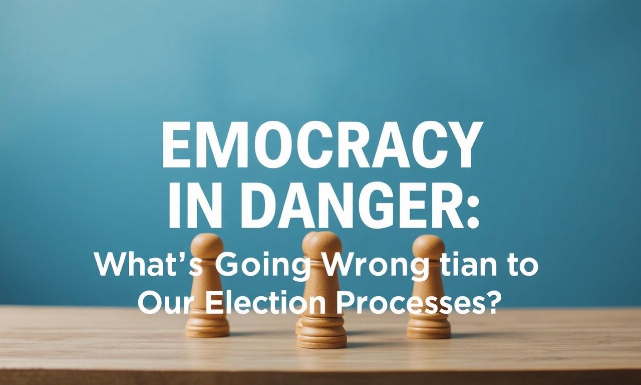 La Democracia en Peligro: ¿Qué Está Fallando en Nuestros Procesos Electorales?